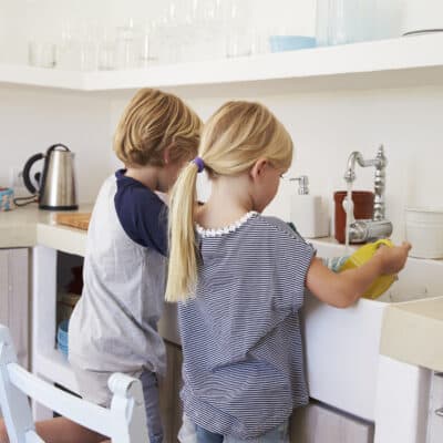 Age appropriate chores teach kids valuable life skills, responsibility, helps them feel capable & confident in their abilities, and forms a sense of pride.