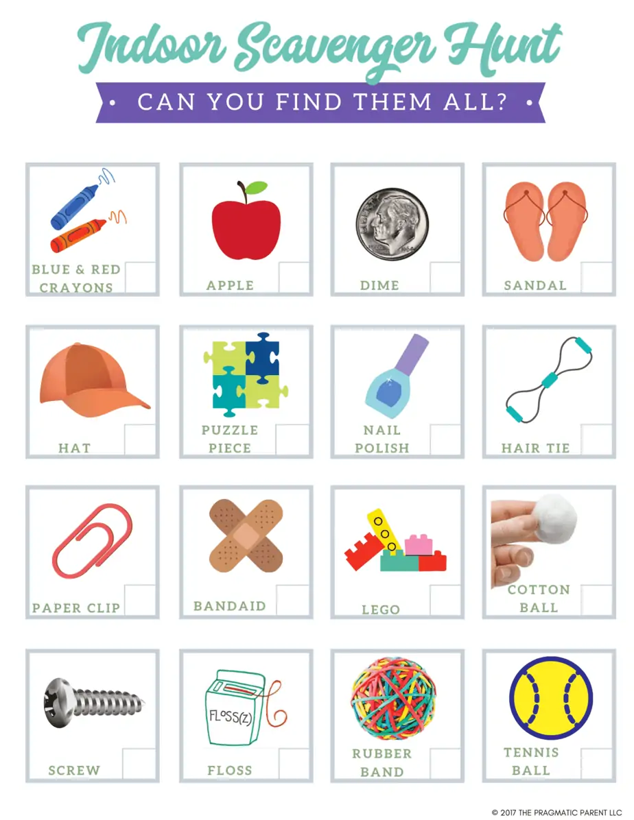 Indoor Scavenger Hunt PDF