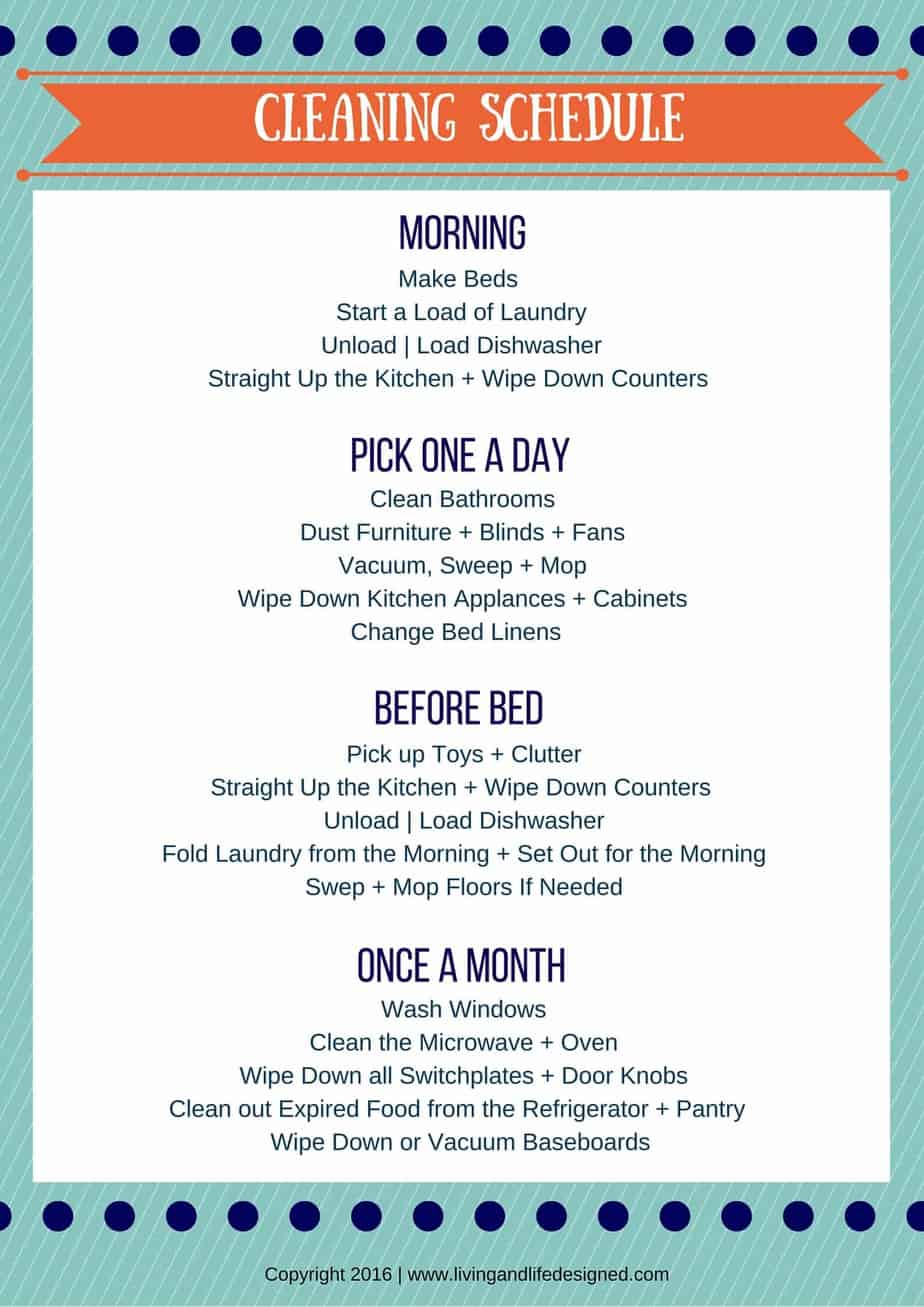 Cleaning Schedule_Printable