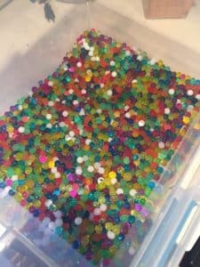water beads are a great sensory activity that engages kids for 20 minutes or more!