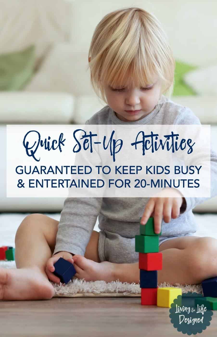 20 Quick & Easy Activities for 2 Year Olds