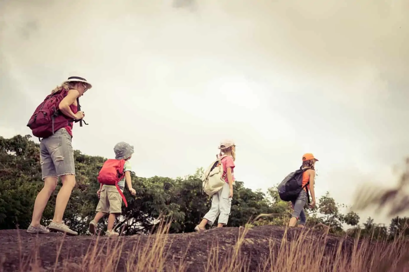 Help your kids build a love for exercise and being active when you get them outdoors and do family activities together