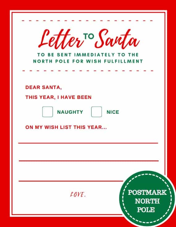 Letter to Santa 