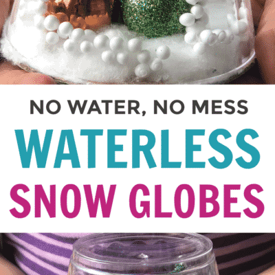 Create Your Own Waterless Snow Globes. make it yourself snow globe. make your own snow globe.