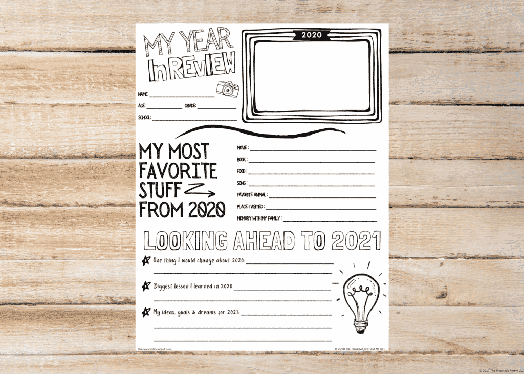 Free Custome Printable Year In Review Template