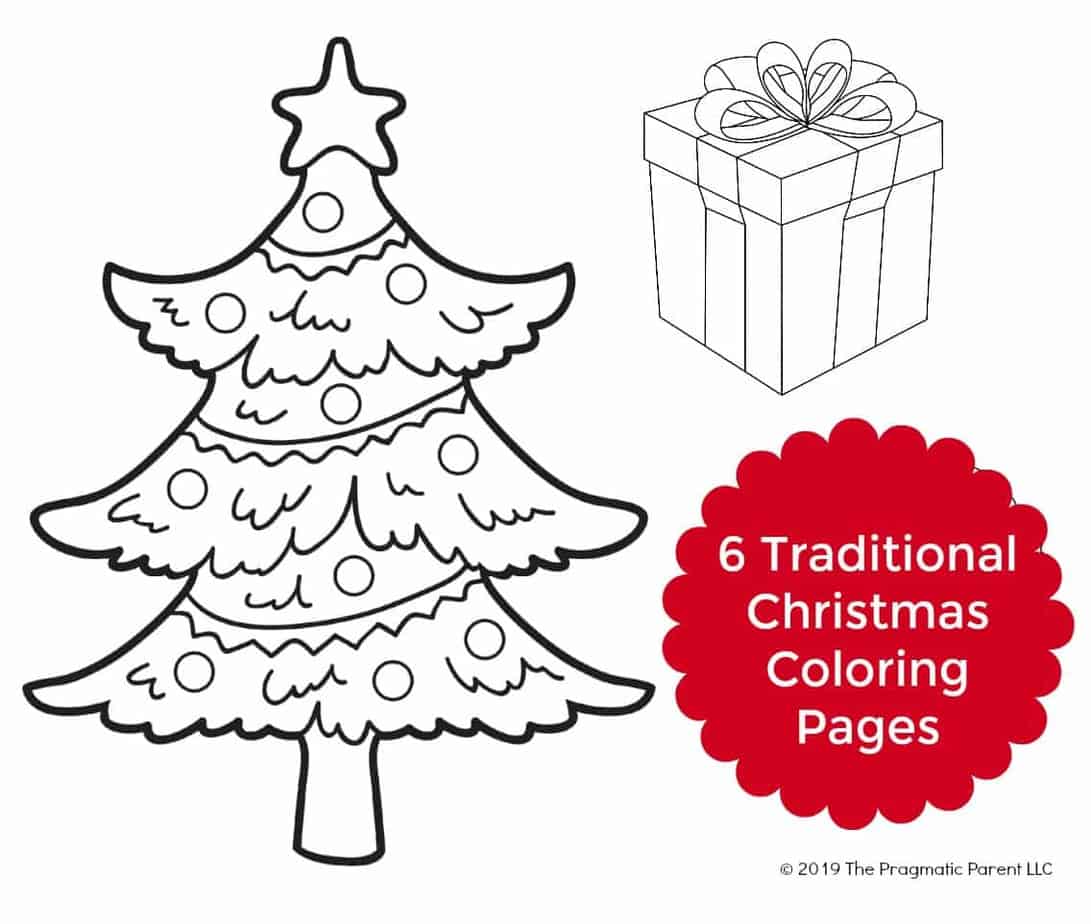 20 Traditional Christmas Coloring Pages for Kids