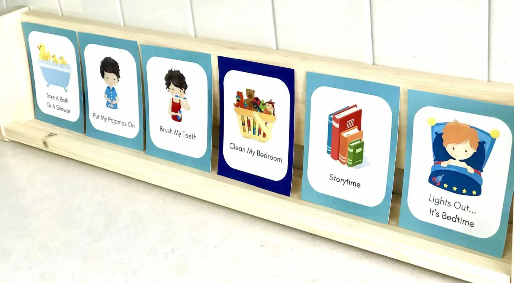 daily routine cards help kids keep a daily schedule and follow a predictable routine that makes them feel safe