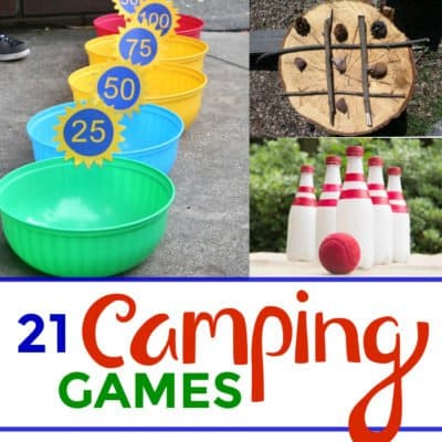 Summer is here, the kids are out of school, days are longer and the weather is perfect for going camping with kids.  A family camping trip is the perfect way to spend time together, away from screens and the hustle and bustle of everyday life. 21 fun camping games your kids will enjoy on your next camping trip.