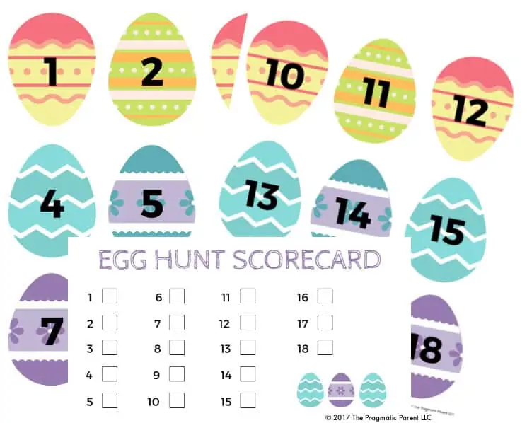 Fun Easter Egg Indoor Hunt Idea: Numbered Egg Scavenger Hunt