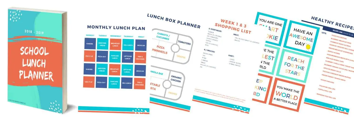 Kid's school lunch ideas. Healthy and nutritious lunch ideas your kids will love. Take the guess work out of planning, shopping and packing school lunches with the School Lunch Planner!