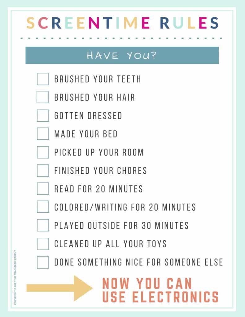 A Guide to Summer ScreenTime Rules (Free Printable Checklist)