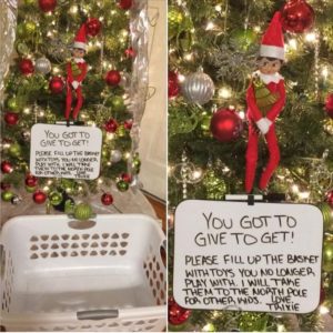 elf on the shelf act of kindness