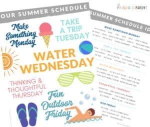 Free Printable: Summer Schedule for Kids Planner Set